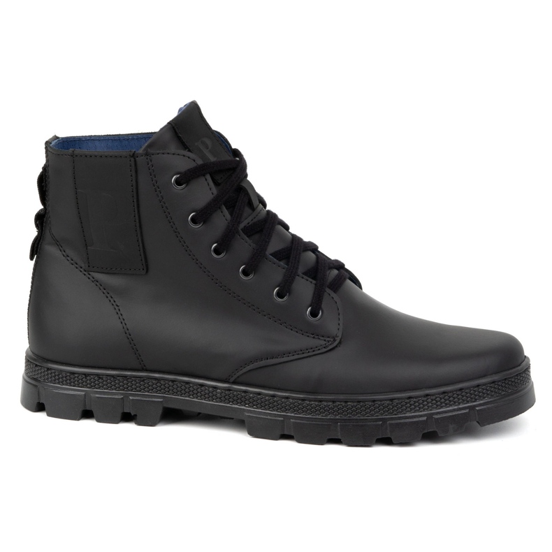 Stivaletti da uomo in pelle POLBUT 2130 nero