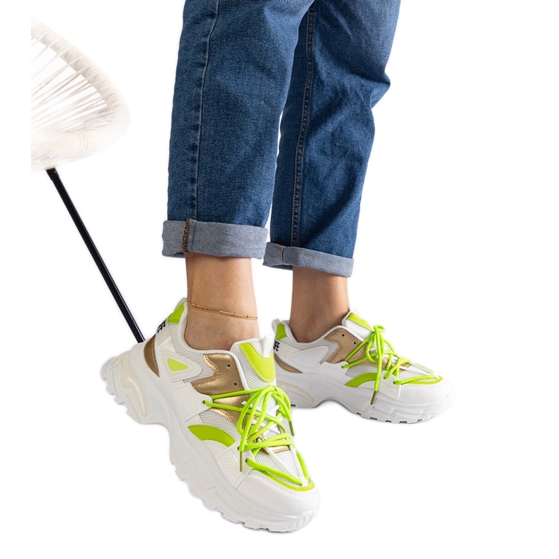 Sneakers sportive bianche bianca