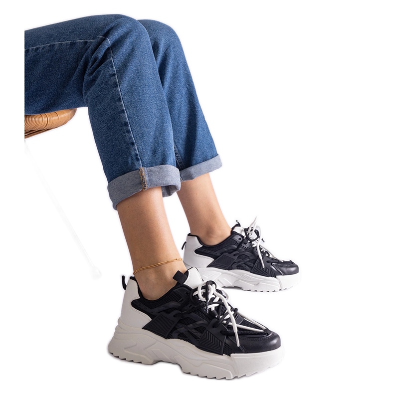 Sneakers sportive da donna nere nero