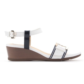Geox D Marykarmen D scarpe con zeppa D828QD 05402 C0899 bianca