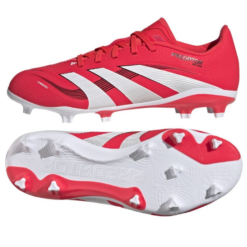 Scarpe da calcio adidas predator league fg/mg id3750 rosso