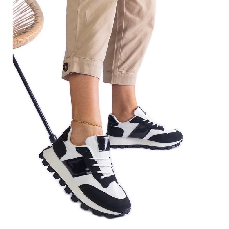 Sneakers nere con protezione visibile nero