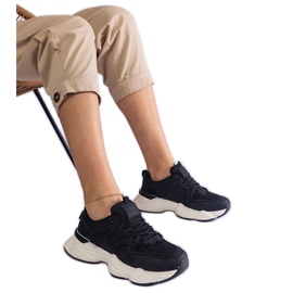 Sneakers sportive da donna nere nero