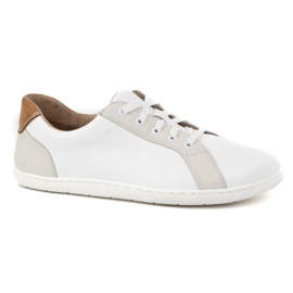 WASAK Scarpe da donna minimaliste in pelle a piedi nudi 0743W bianche bianco