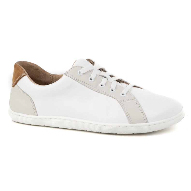 WASAK Scarpe da donna minimaliste in pelle a piedi nudi 0743W bianche bianco