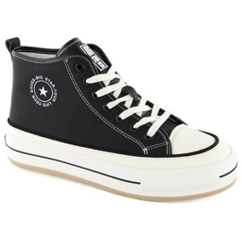 Big star oo274062 sneaker sulla piattaforma nera nero