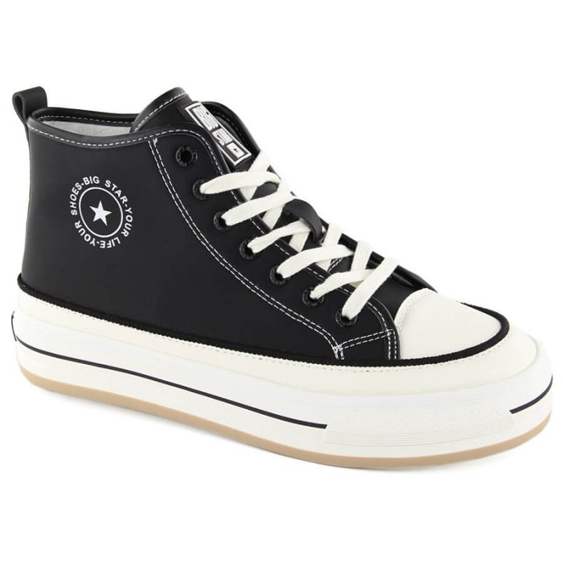 Big star oo274062 sneaker sulla piattaforma nera nero