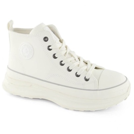 Big star oo274064 sneaker sulla piattaforma bianca bianco