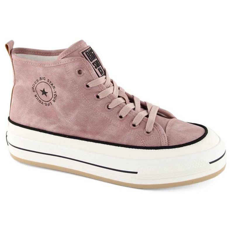 Big star oo274068 sneaker sulla piattaforma rosa