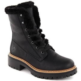 Stivali in pelliccia Rieker 72625-00 nero