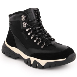 Big Star Stivali da trekking in pelle maschile grande stella oo174182 nero