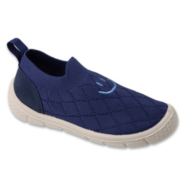 Slifori per bambini di Befado 102x032 blu navy con un ornamento
