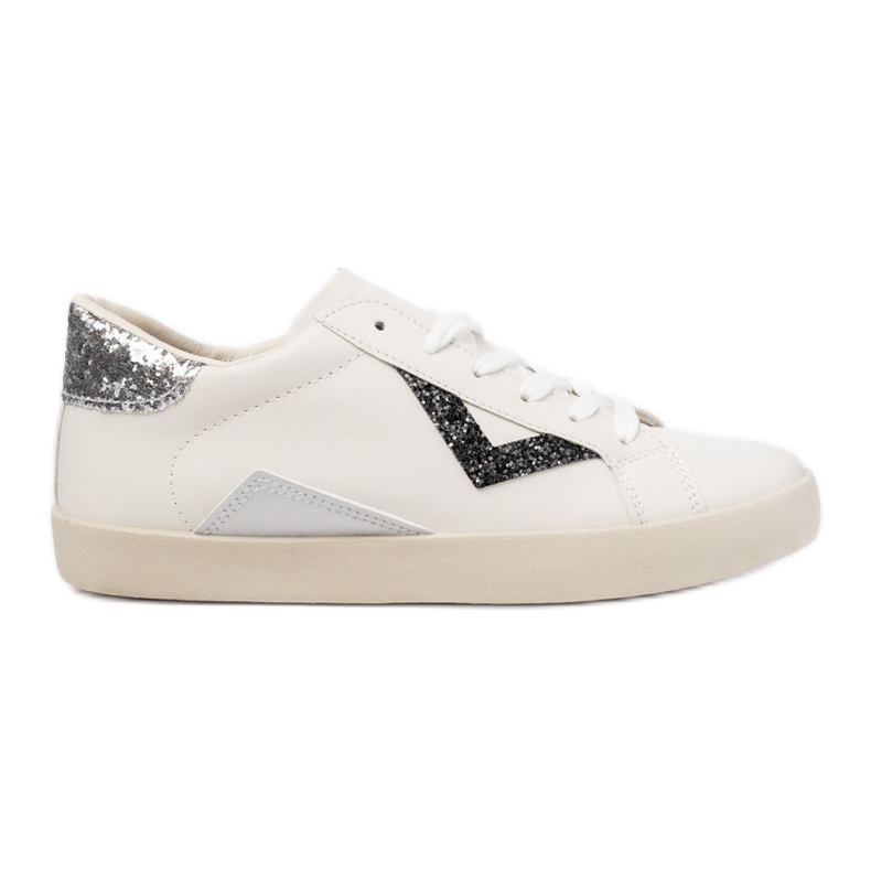 Inserti glitter di sneaker da donna nero