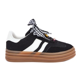 Sneaker femminili con spille nere nero
