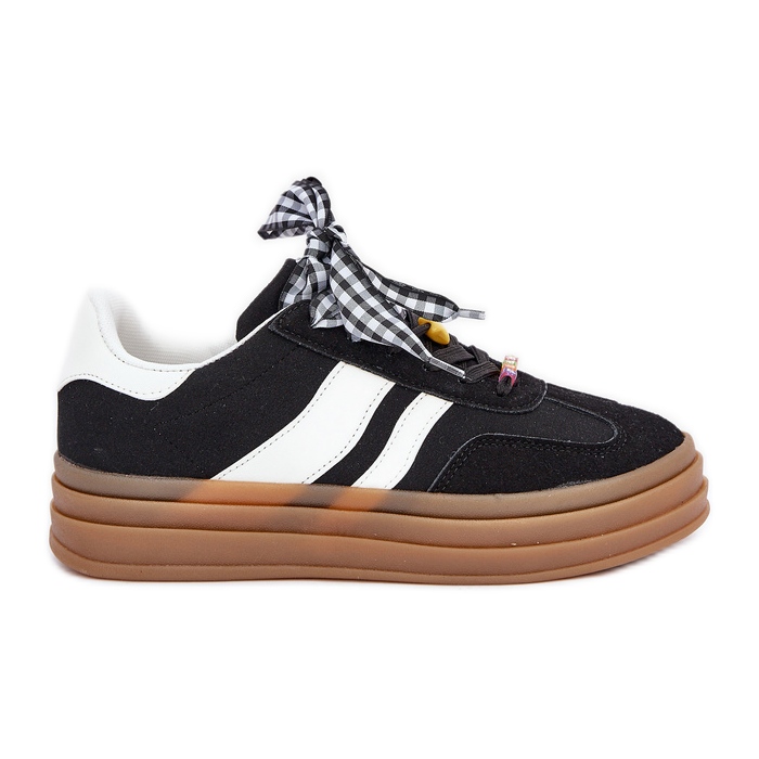 Sneaker femminili con spille nere nero