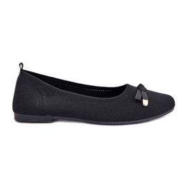 Mesh Ballerinas con un arco nero