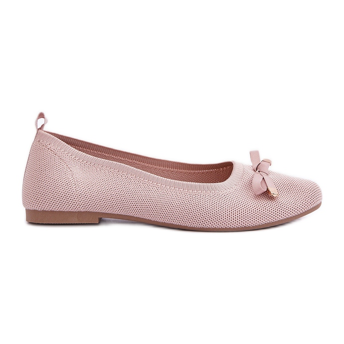 Mesh Ballerinas con un arco rosa