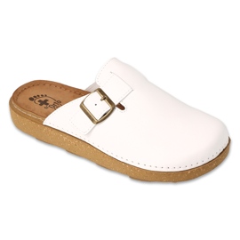 Ciabatte in pelle da uomo Dr.ORTO Befado 179M004 bianco