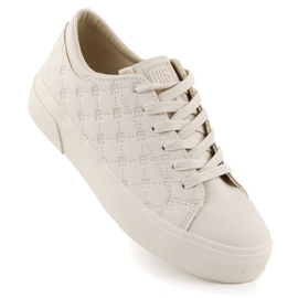 Sneakers in pelle Eco femminile registrata Beige Big Star RR274336