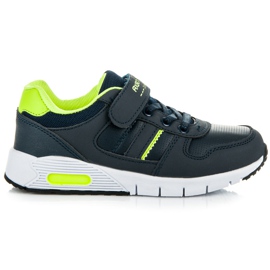 Ax Boxing Scarpe per rilegatura e velcro blu