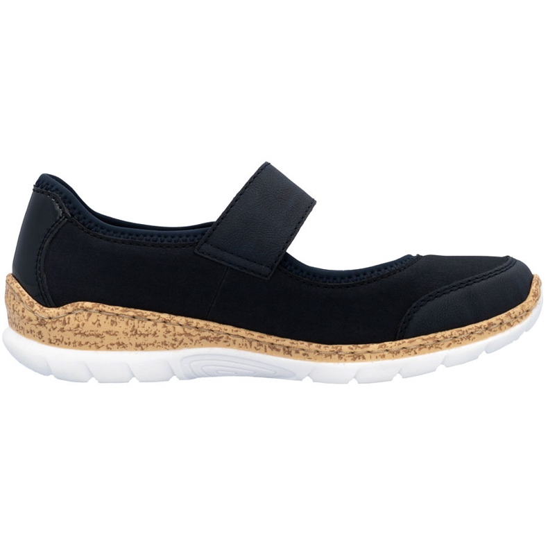 Rieker N42B0-14 Navy Blue Women's Comfort Velcro Shoes