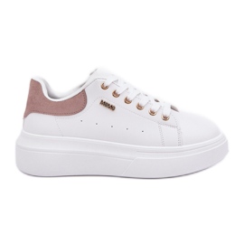 Sneaker femminili sulla piattaforma Eco Leather White bianca