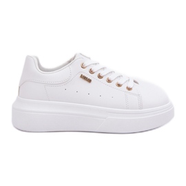 Sneaker femminili sulla piattaforma Eco Leather White bianco