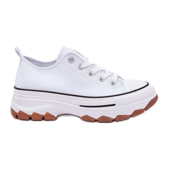 News Sneaker da donna basse sulla piattaforma bianca