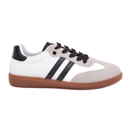 Sneaker da donne bianche e bianche basse bianca