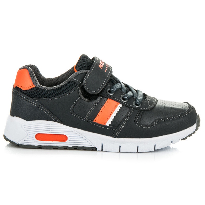 Ax Boxing Scarpe per rilegatura e velcro grigio