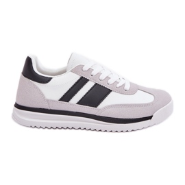 Scarpe sportive da ginnastica da donna, colore bianco bianca