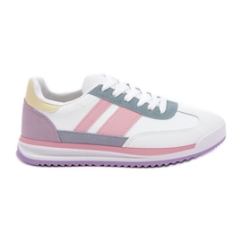 Sneaker sneaker scarpe sportive multikolor bianca