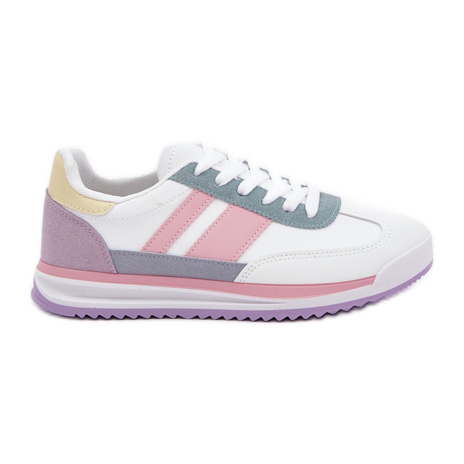 Sneaker sneaker scarpe sportive multikolor bianca