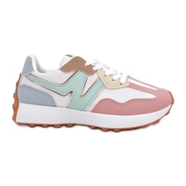 Sneaker sneaker scarpe sportive multikolor rosa