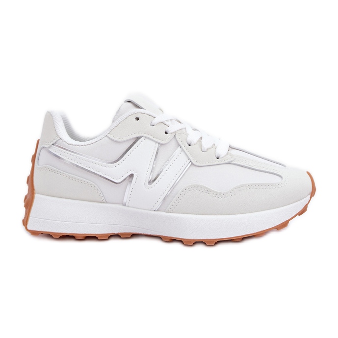 Scarpe sportive da ginnastica da donna, colore bianco bianca