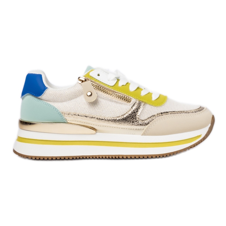 Sneaker sportive e beige da donna