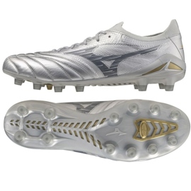 Mizuno Morelia Neo IV Beta Elite FG P1GA254204 Scarpe d'argento