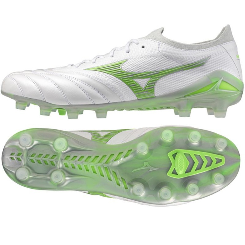 Mizuno Morelia Neo IV Giappone FG P1GA254037 bianco e verde bianca