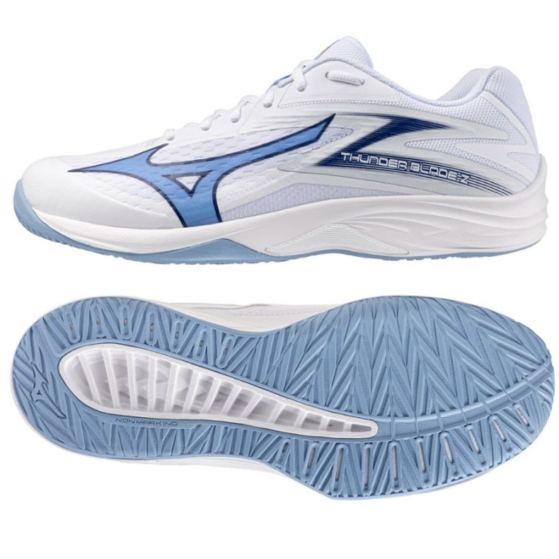 Scarpe lama Mizuno Thunder da V1GA237097 White bianca