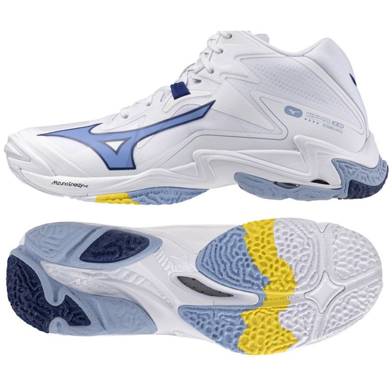Mizuno Wave Lightning Z8 Mid V1GA240597 Scarpe bianche bianca