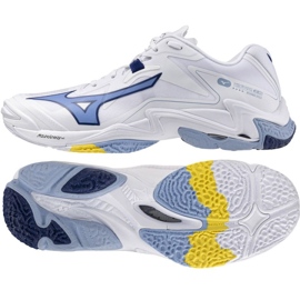 Mizuno Wave Lightning Z8 V1GA240097 Scarpe bianche bianca