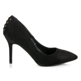 Bestelle Décolleté con rilegatura decorativa nero