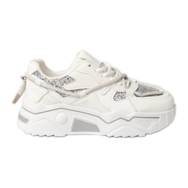 Sneaker bianche sportive da donna bianca