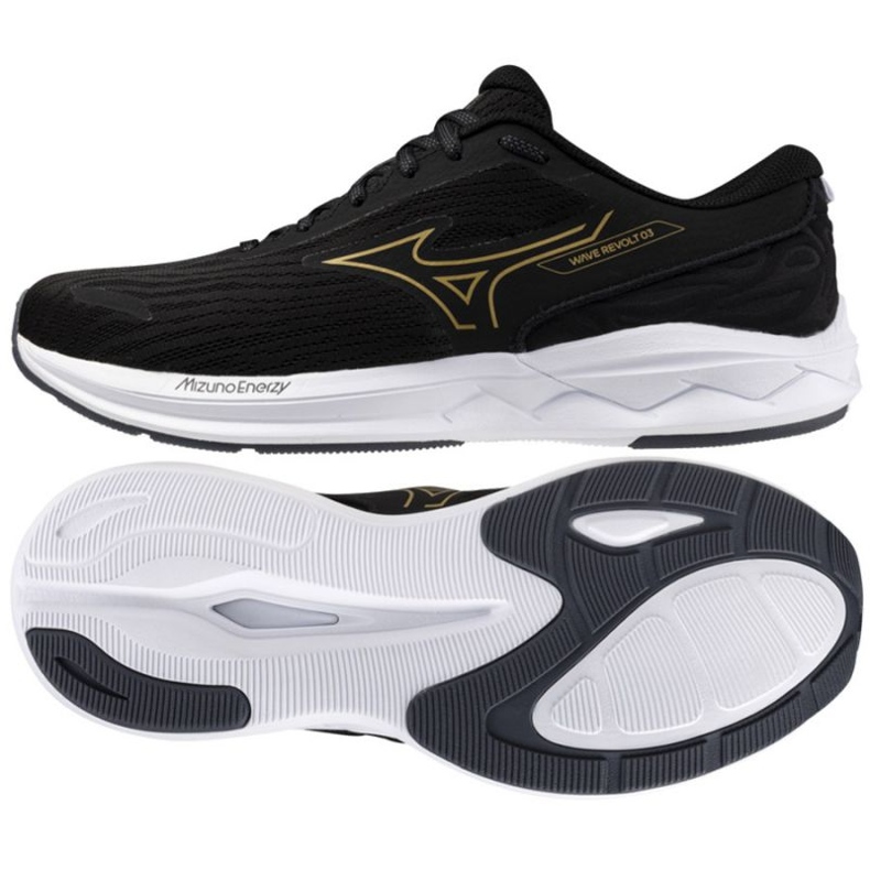 Mizuno Wave Revolt 3 J1GC248152 Scarpe nere nero