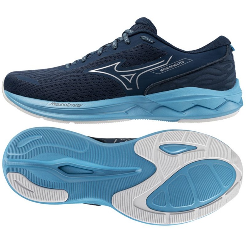 Mizuno Wave Revolt 3 J1GC248154 Scarpe blu scuro