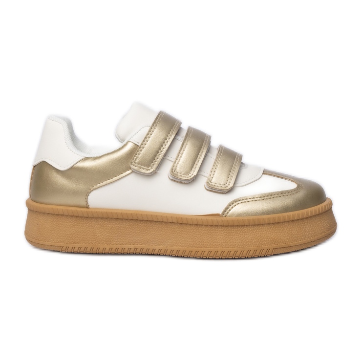 Sneaker metalliche d'oro femminile