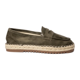 Mocassini verde scuro
