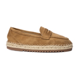 Mocassini per cammelli da donna Espadrilles beige