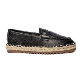 Mocassini neri da donna Espadrilles nero