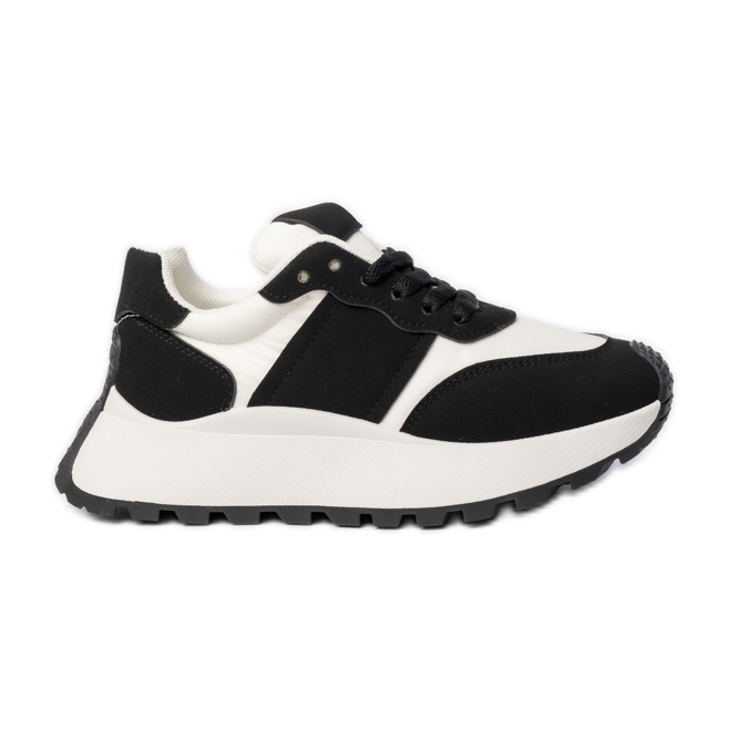 Sneaker sportive in bianco e nero femminile